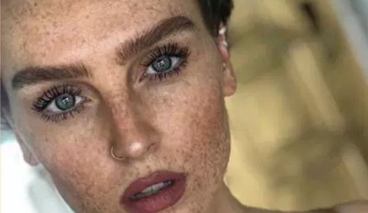 little mix, perrie edwards, face, freckles, skin, body confidence, natural beauty, beauty