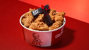 KFC bucket and KFC Crave lipstick